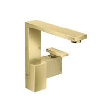 Змішувач Axor Edge 190 для умивальника з боковою ручкою Diamond Cut, Polished Gold Optic 46021990