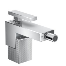 Змішувач Axor Edge для біде з push-open Diamond Cut, Chrome 46211000