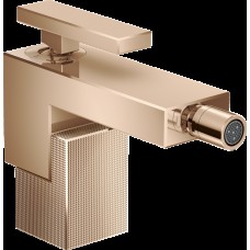 Змішувач Axor Edge для біде з push-open Diamond Cut, Polished Red Gold 46211300