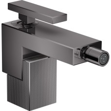 Змішувач Axor Edge для біде з push-open Diamond Cut, Polished Black Chrome 46211330