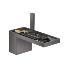 Змішувач Axor MyEdition 70 для умивальника без накладки Brushed Black Chrome 47012340