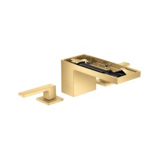 Змішувач Axor MyEdition 70 для умивальника на 3 отвори без накладки, Brushed Gold Optic 47052250