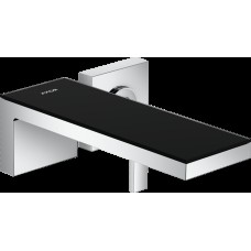 Змішувач Axor MyEdition 221 для умивальника зі стіни Chrome/Black Glass 47060600