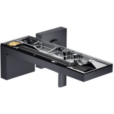 Змішувач Axor MyEdition 221 для умивальника зі стіни на 2 отвори без накладки, Brushed Black Chrome 47062340