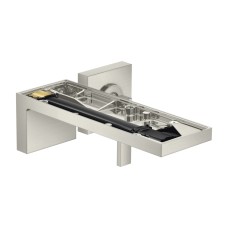 Змішувач Axor MyEdition 221 для умивальника зі стіни на 2 отвори без накладки, Stainless Steel Opt 47062800