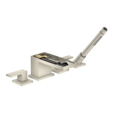Змішувач Axor MyEdition врізний на край ванни на 4 отвори без накладки Brushed Nickel 47432820