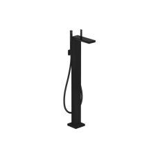 Змішувач Axor MyEdition для ванни підлоговий MattBlack з накладкою Black Glass 47440670
