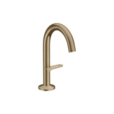 Змішувач AXOR One Select 140 для умивальника з донним клапаном push-open, Brushed Bronze (48010140)