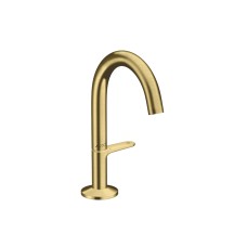 Змішувач AXOR One Select 140 для умивальника з донним клапаном push-open, Brushed Brass (48010950)