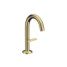 Змішувач AXOR One Select 140 для умивальника з донним клапаном push-open, Polished Gold Optic (48010990)