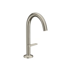 Змішувач AXOR One Select 170 для умивальника з донним клапаном push-open, Brushed Nickel (48020820)