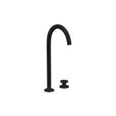 Змішувач AXOR One Select 260 для умивальника на 2 отвори з донним клапаном push-open, Matt Black (48060670)