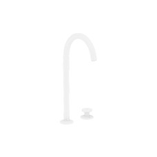 Змішувач AXOR One Select 260 для умивальника на 2 отвори з донним клапаном push-open, Matt White (48060700)