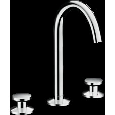 Змішувач AXOR One Select 170 для умивальника на 3 отвори з донним клапаном push-open, Chrome (48070000)