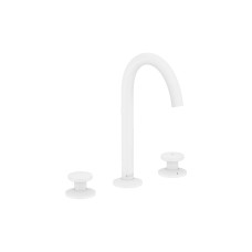Змішувач AXOR One Select 170 для умивальника на 3 отвори з донним клапаном push-open, Matt White (48070700)