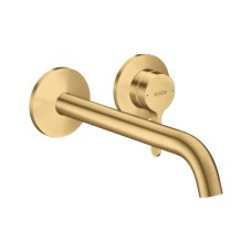 Змішувач AXOR One 220 для умивальника зі стіни, Brushed Gold Optic (48120250)