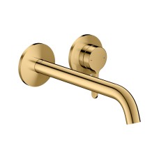 Змішувач AXOR One 220 для умивальника зі стіни, Polished Gold Optic (48120990)