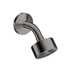Верхній душ Axor One 75 1jet EcoSmart зі стіновим кронштейном, Polished Black Chrome (48490330)