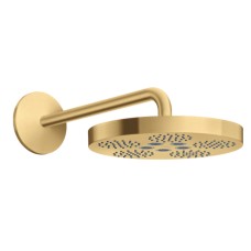 Верхній душ Axor One 280 1jet зі стіновим кронштейном Brushed Gold Optic (48491250)