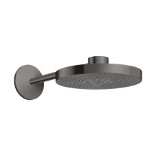 Верхній душ Axor One 280 2jet зі стіновим кронштейном, Brushed Black Chrome (48492340)