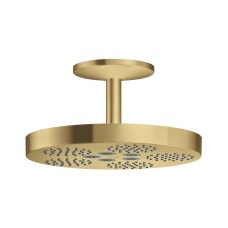 Верхній душ Axor One 280 1jet зі стельовим кронштейном 120 мм, Brushed Gold Optic (48493250)