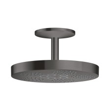 Верхній душ Axor One 280 1jet зі стельовим кронштейном 120 мм, Brushed Black Chrome (48493340)