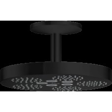 Верхній душ Axor One 280 1jet зі стельовим кронштейном 120 мм, Matt Black (48493670)