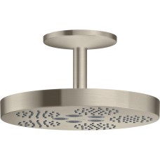 Верхній душ Axor One 280 1jet зі стельовим кронштейном 120 мм, Brushed Nickel (48493820)