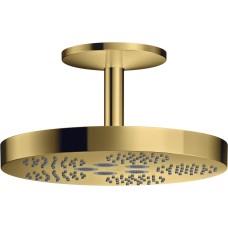 Верхній душ Axor One 280 1jet зі стельовим кронштейном 120 мм, Polished Gold Optic (48493990)