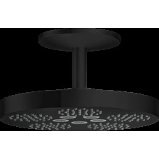 Верхній душ Axor One 280 2jet зі стельовим кронштейном 211 мм, Matt Black (48494670)