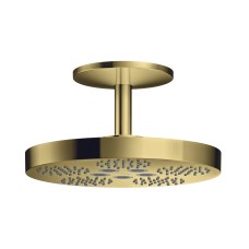 Верхній душ Axor One 280 2jet зі стельовим кронштейном 211 мм, Polished Gold Optic (48494990)
