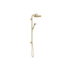 Душова система Axor One Showerpipe 280 1jet прихованого монтажу, Brushed Gold Optic (48790250)