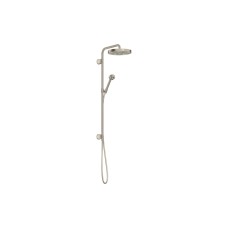 Душова система Axor One Showerpipe 280 1jet прихованого монтажу без змішувача, Brushed Nickel (48790820)