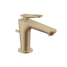 Змішувач Axor Citterio C 90 Cubic cut CoolStart для умивальника з донним клапаном pop-up, Brushed Bronze (49011140)