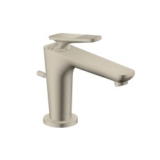 Змішувач Axor Citterio C 90 Cubic cut CoolStart для умивальника з донним клапаном pop-up, Brushed Nickel (49011820)