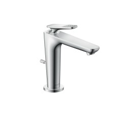 Змішувач Axor Citterio C 125 Cubic cut CoolStart для умивальника з донним клапаном pop-up, Chrome (49031000)