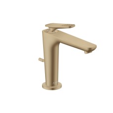 Змішувач Axor Citterio C 125 Cubic cut CoolStart для умивальника з донним клапаном pop-up, Brushed Bronze (49031140)