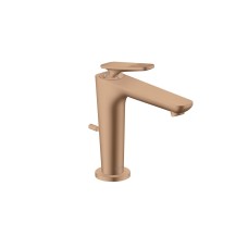 Змішувач Axor Citterio C 125 Cubic cut CoolStart для умивальника з донним клапаном pop-up Brushed Red Gold (49031310)