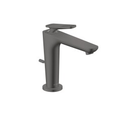 Змішувач Axor Citterio C 125 Cubic cut CoolStart для умивальника з донним клапаном pop-up, Brushed Black Chrome (49031340)