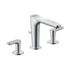 Змішувач Axor Citterio C 125 для умивальника на 3 отвори Cubic cut, Chrome (49061000)