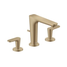 Змішувач Axor Citterio C 125 для умивальника на 3 отвори Cubic cut, Brushed Bronze (49061140)