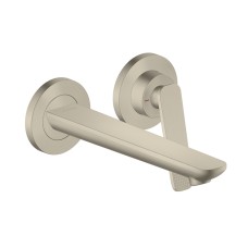 Змішувач Axor Citterio C 195 Cubic cut для умивальника зі стіни, Brushed Nickel (49111820)