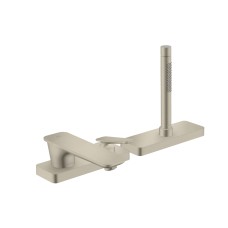 Змішувач Axor Citterio C врізний монтаж на край ванни 3 отвори, Brushed Nickel (49430820)