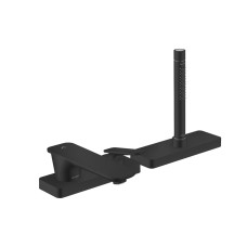Змішувач Axor Citterio C врізний монтаж на край ванни 3 отвори Cubic cut, Matt Black (49431670)