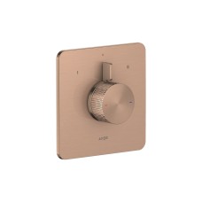 Змішувач Axor Citterio C Cubic cut прихованого монтажу на 2 функції, Brushed Red Gold (49451310)