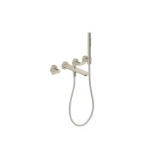 Змішувач Axor Citterio C 222 для ванни врізний зі стіни на 3 отвори, Brushed Nickel (49480820)