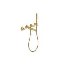 Змішувач Axor Citterio C 222 для ванни врізний зі стіни на 3 отвори, Polished Gold Optic (49480990)