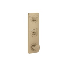 Термостат Axor Citterio C Cubic cut 380/120 для 2-х споживачів, Brushed Bronze (49701140)