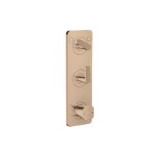 Термостат Axor Citterio C Cubic cut 380/120 для 2-х споживачів, Polished Red Gold (49701300)