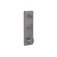 Термостат Axor Citterio C Cubic cut 380/120 для 2-х споживачів, Polished Black Chrome (49701330)